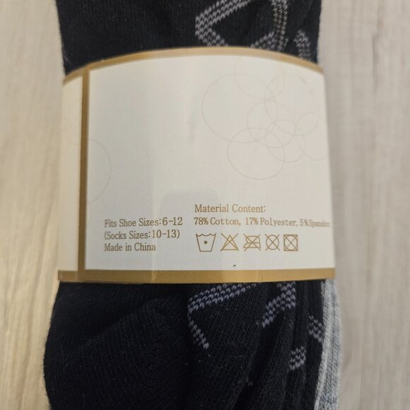 Gold Coast Men's Cotton Blend Crew Socks, 3 Pack NWT - Picture 3 of 3